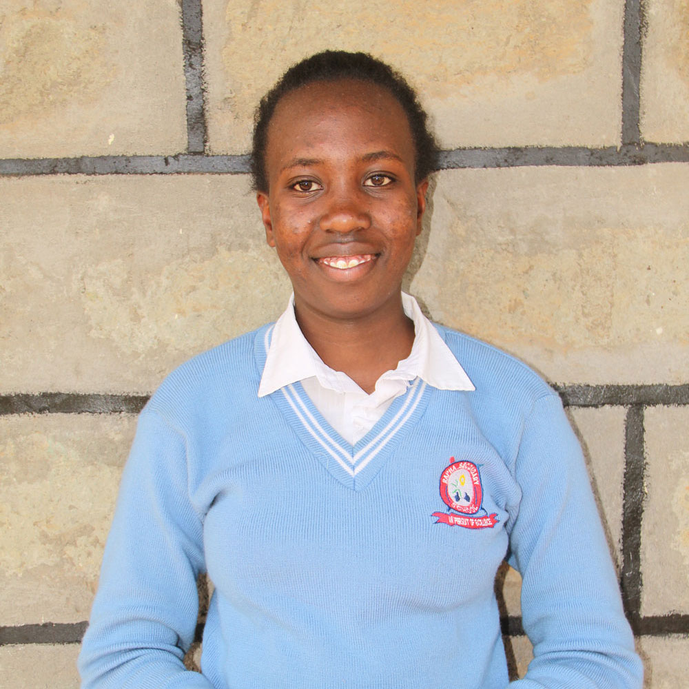 student Rapha secondary school Kenya