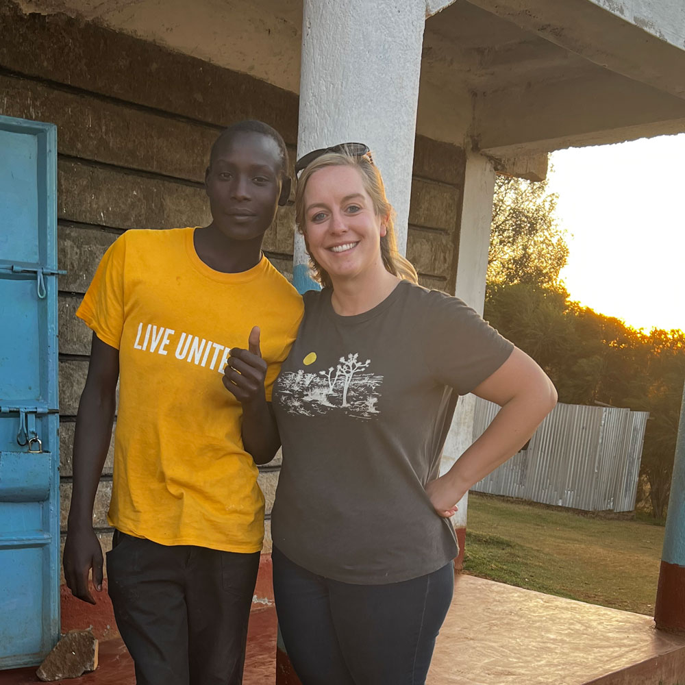 John with Jennifer in Kenya